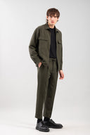 Vittorio Ανδρικό Πουκάμισο Overshirt 300-2425-Merrato Olive Πράσινο