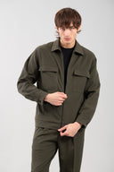 Vittorio Ανδρικό Πουκάμισο Overshirt 300-2425-Merrato Olive Πράσινο
