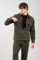 Vittorio Ανδρικό Πουκάμισο Overshirt 300-2425-Merrato Olive Πράσινο