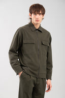 Vittorio Ανδρικό Πουκάμισο Overshirt 300-2425-Merrato Olive Πράσινο