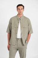 Vittorio Πουκάμισο Overshirt Vittorio 300-25-Bosa Olive Πράσινο