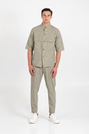 Vittorio Πουκάμισο Overshirt Vittorio 300-25-Bosa Olive Πράσινο