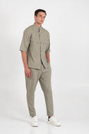 Vittorio Πουκάμισο Overshirt Vittorio 300-25-Bosa Olive Πράσινο