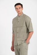 Vittorio Πουκάμισο Overshirt Vittorio 300-25-Bosa Olive Πράσινο