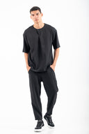 Μπλούζα Vittorio 300-2526-MIROLIO BLACK Μαύρο