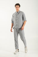 Vittorio Ανδρικό Πουκάμισο Overshirt Vittorio 300-25-CAPRI Grey Γκρι