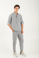 Vittorio Ανδρικό Πουκάμισο Overshirt Vittorio 300-25-CAPRI Grey Γκρι