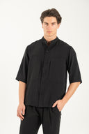 Vittorio Ανδρικό Πουκάμισο Overshirt Vittorio 300-25-CAPRI Black Μαύρο