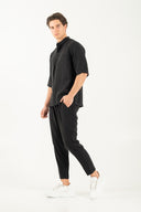 Vittorio Ανδρικό Πουκάμισο Overshirt Vittorio 300-25-CAPRI Black Μαύρο