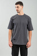 Vittorio Μπλούζα Oversized Κοντομάνικη 200-2425-007 Γκρι Ανθρακί