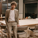 La Boucle Ανδρική Ζώνη Πλεκτή Dubai B10-100535 Beige