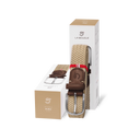 La Boucle Ανδρική Ζώνη Πλεκτή Dubai B10-100535 Beige