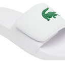 Lacoste Serve Slide Ανδρικές Παντόφλες 51CMA0023-1R5 WHT/GRN  Λευκό