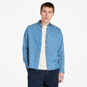 Timberland Ανδρικό Πουκάμισο Τζιν Denim Shirt TB0A44UZA2V Μπλε