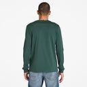 Timberland Ανδρική Μπλούζα Μακρυμάνικη LS Dunstan River Jersey Crew Tee Slim TB0A2BQ3317 Πράσινο