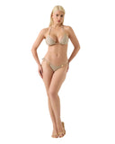 Guess Γυναικείο Μαγιό 4G Triangle Bikini Top E6GJ48KCBJ0-P1LT Μπεζ