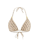 Guess Γυναικείο Μαγιό 4G Triangle Bikini Top E6GJ48KCBJ0-P1LT Μπεζ