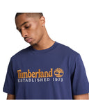 Timberland Ανδρικό T-Shirt Established 1973 TBC0YHBRAIH Μπλε