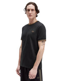 Fred Perry Ανδρική Μπλούζα Τ-Shirt Twin Tipped M1588-Q27 Μαύρο