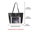 Δερμάτινη Γυναικεία Τσάντα Shopper ‘Ωμου Foxer 958V422F μαύρο