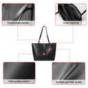 Δερμάτινη Γυναικεία Τσάντα Shopper ‘Ωμου Foxer 958V422F μαύρο