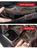 Δερμάτινη Γυναικεία Τσάντα Shopper 'Ωμου Foxer 938032F μαύρο
