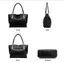 Δερμάτινη Γυναικεία Τσάντα Shopper 'Ωμου Foxer 938032F μαύρο