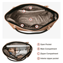 Δερμάτινη Γυναικεία Τσάντα Shopper 'Ωμου Foxer 938032F καφέ