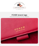 Δερμάτινη Γυναικεία Τσάντα Χιαστί Foxer 954011F κόκκινο
