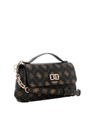 Guess Γυναικεία Τσάντα Emelie Logo Flap Crossbody HWGP9928190-Espresso Logo