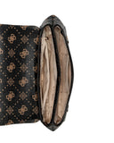 Guess Γυναικεία Τσάντα Emelie Logo Flap Crossbody HWGP9928190-Espresso Logo