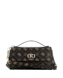 Guess Γυναικεία Τσάντα Emelie Logo Flap Crossbody HWGP9928190-Espresso Logo
