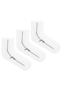 Guess Γυναικείες Κάλτσες 3 pack O4YG06KBZU0-G011 Λευκό