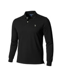 U.S. Polo Assn. Ανδρική Μπλούζα Μακρυμάνικη Polo US44 177 002-1-199 Μαύρο