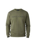Pepe Jeans Ανδρικό Φούτερ Jefferson Big Logo Crew PM5800255-706 Πράσινο
