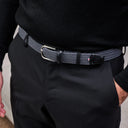 La Boucle Ανδρική Ζώνη Πλεκτή Harvard B10-100975 Asphalt Grey