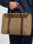 Guess Χαρτοφύλακας -Τσάντα για laptop Vezzola Smart HMEVZLP3138-BBO Μπεζ
