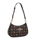 Guess Γυναικεία Τσάντα Emelie Logo Top Zip HWGP9928180-Espresso Logo