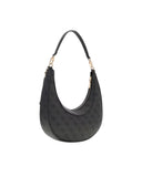 Guess Γυναικεία Τσάντα  Lindsey Hobo HWSG9749010-Coal Logo