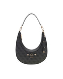 Guess Γυναικεία Τσάντα  Lindsey Hobo HWSG9749010-Coal Logo
