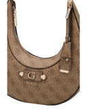 Guess Γυναικεία Τσάντα  Lindsey Hobo HWSG9749010-Latte Logo