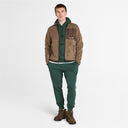 Timberland Ανδρικό Φούτερ Με Κουκούλα Embroidery Tonal Hoodie TB0A6VFJ317 Πράσινο