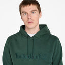 Timberland Ανδρικό Φούτερ Με Κουκούλα Embroidery Tonal Hoodie TB0A6VFJ317 Πράσινο