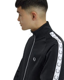 Fred Perry Ανδρική Ζακέτα Taped Track Jacket J4620-198 Μαύρο