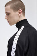 Fred Perry Ανδρική Ζακέτα Taped Track Jacket J4620-198 Μαύρο