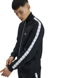 Fred Perry Ανδρική Ζακέτα Taped Track Jacket J4620-198 Μαύρο