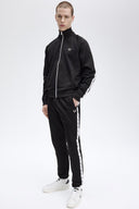 Fred Perry Ανδρική Ζακέτα Taped Track Jacket J4620-198 Μαύρο