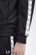 Fred Perry Ανδρική Ζακέτα Taped Track Jacket J4620-198 Μαύρο