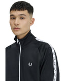 Fred Perry Ανδρική Ζακέτα Taped Track Jacket J4620-198 Μαύρο