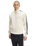 Fred Perry Ανδρική Ζακέτα Contrast Tape Track Jacket J5557-170 Εκρού